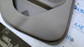 Door trim card rear left Kia Optima 11-15 beige with beige insert cloth, armrest beige leather, handle black matte, dents, abrasions, scratches, for dry cleaning