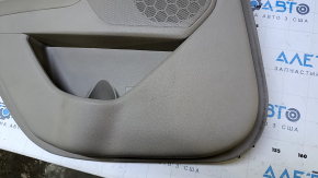 Door trim card rear left Kia Optima 11-15 beige with beige insert cloth, armrest beige leather, handle black matte, dents, abrasions, scratches, for dry cleaning