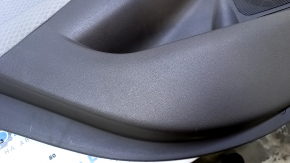 Door trim card rear left Chevrolet Malibu 16- gray with gray insert cloth, armrest gray cloth, scuffs, scratches