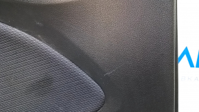 Door trim card rear left Chevrolet Cruze 16- black with black insert cloth, armrest black cloth, scuffs, scratches