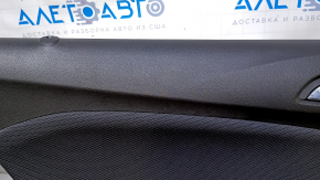 Door trim card rear left Chevrolet Cruze 16- black with black insert cloth, armrest black cloth, scuffs, scratches