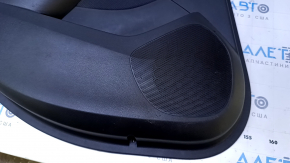 Door trim card rear left Chevrolet Cruze 16- black with black insert cloth, armrest black cloth, scuffs, scratches