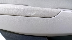 Door trim card rear left Hyundai Elantra AD 17-18 gray, armrest gray rubber, insert gray cloth, molding gray, scratches, abrasions, dent