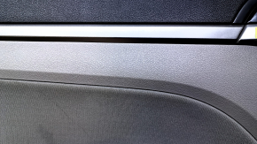 Door trim card rear left Hyundai Elantra AD 17-18 gray, armrest gray rubber, insert gray cloth, molding gray, scratches, abrasions, dent