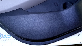 Door trim card rear left Hyundai Elantra AD 17-18 gray, armrest gray rubber, insert gray cloth, molding gray, scratches, abrasions, dent