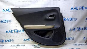 Door trim card rear left Chevrolet Volt 11-15 black, armrest leather beige, scuffs, scratches