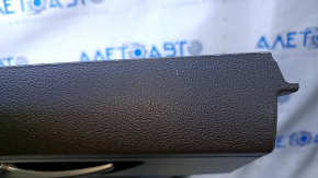 Door trim card rear left Hyundai Tucson 16-18 black with black insert plastic, armrest black leather, scratches, abrasions, scratches