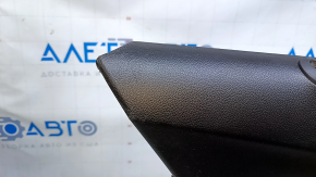 Door trim card rear left Chevrolet Cruze 16- black with black insert plastic, armrest black plastic, scuffs, scratches