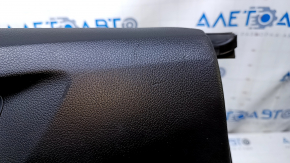 Door trim card rear left Chevrolet Cruze 16- black with black insert plastic, armrest black plastic, scuffs, scratches