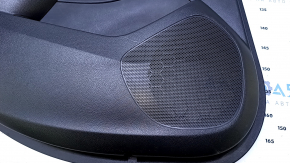 Door trim card rear left Chevrolet Cruze 16- black with black insert plastic, armrest black plastic, scuffs, scratches