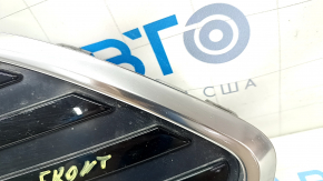 Front bumper grille upper Ford C-max MK2 17-18 usa rest black, with chrome, sand, chips