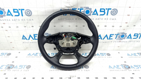 Naked steering wheel Ford C-max MK2 13-18 leather black, worn, scratches