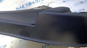 Door trim card rear left VW Jetta 19- black with black insert plastic, armrest black leather, scratches