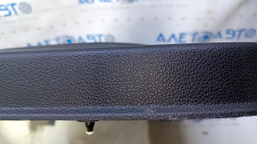 Door trim card rear left VW Passat b8 16-19 USA black with black insert leather, armrest leather, molding gray structure, dents, bumps, scratches