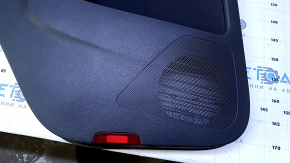 Door trim card rear left VW Tiguan 09-17 black, with black insert cloth, armrest black cloth, scratches, abrasions