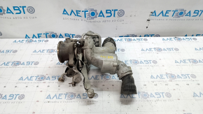 Turbine assembly with manifold and cooling pipes VW Passat b8 16-19 USA 1.8T, 2.0T dented at cartridge mount