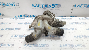 Turbine assembly with manifold and cooling pipes VW Passat b8 16-19 USA 1.8T, 2.0T dented at cartridge mount