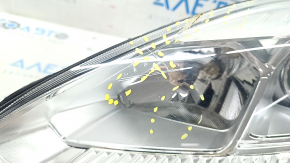 Headlight front left complete Ford C-max MK2 17-18 rest, crack, scratches, melted glass, sand