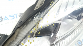 Headlight front left complete Ford C-max MK2 17-18 rest, crack, scratches, melted glass, sand