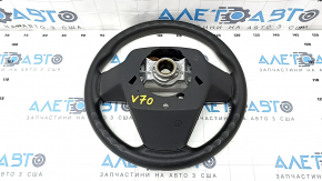 Steering wheel assembly Toyota Camry v70 18- LE, with buttons and overlay, black rubber, worn