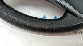 Steering wheel assembly Toyota Camry v70 18- LE, with buttons and overlay, black rubber, worn