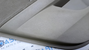 Door trim card rear left Honda Accord 13-17 beige with beige insert cloth, armrest beige cloth, scratches, abrasions, for dry cleaning