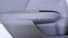 Door trim card rear left Honda Accord 13-17 gray with gray insert cloth, armrest gray cloth, scuffs. for dry cleaning