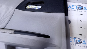 Door trim card rear left Honda Accord 13-17 gray with gray insert cloth, armrest gray cloth, scuffs. for dry cleaning