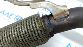 Intake pipe with catalytic converter Toyota Camry v70 18- 2.5, hybrid FWD mesh is torn, bolt is broken
