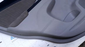 Door trim card rear left Honda CRV 12-14 gray with gray insert cloth, armrest gray cloth, scuffs, scratches, for dry cleaning, break