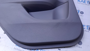 Door trim card rear left Honda Accord 13-17 gray with gray insert velour, armrest gray velour, scuffs, scratches