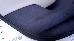 Door trim card rear left Honda Accord 18-22 black with gray insert leather. armrest gray leather, molding black structure, abrasions, scratches
