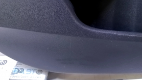 Door trim card rear left Honda Civic X FC 16-21 4d black with beige insert plastic, armrest black cloth, scratches, abrasions