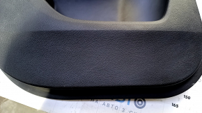 Door trim card rear left Honda Accord 13-17 black with black insert velour, armrest black velour, scratches, abrasions