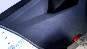 Door trim card rear left VW Tiguan 18- black with gray insert cloth, armrest black cloth, scratches, abrasions