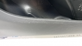 Door trim card front left Toyota Camry v70 18- black with black insert plastic, armrest rubber, scratch, scuffed, dent