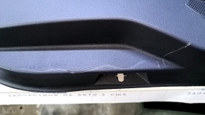 Door trim card rear left VW Atlas 18 - black with black insert leather, armrest black leather, with curtain and squeaker, scratches, scuffs