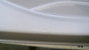 Door trim card rear left VW Passat b8 16-19 USA gray with gray insert plastic, armrest gray leather, molding gray structure, abrasions, scratches, nicks, dents, broken fasteners