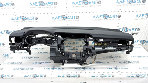 Torpedo front panel with AIRBAG Toyota Camry v70 18-20 black, rusty pyropatron