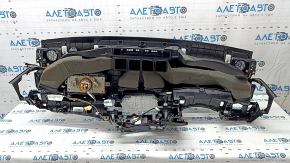 Torpedo front panel with AIRBAG Toyota Camry v70 18-20 black, rusty pyropatron