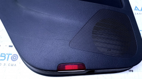 Door trim card rear left VW Tiguan 09-17 black, with black insert cloth, armrest black cloth, with squeaker, scratches, abrasions