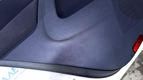 Door trim card rear left VW Tiguan 09-17 black, with black insert cloth, armrest black cloth, with squeaker, scratches, abrasions