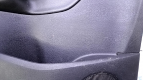 Door trim card rear left Ford Escape MK3 13-16 prerest black with black insert plastic, armrest black leather, under the tweeter, scratches, abrasions