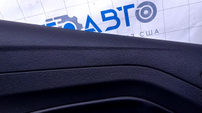 Door trim card rear left Ford Escape MK3 13-16 prerest black with black insert plastic, armrest black black leather, under the tweeter, scratches, abrasions