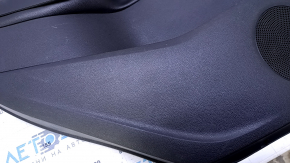 Door trim card rear left Ford Escape MK3 13-16 prerest black with black insert plastic, armrest black black leather, under the tweeter, scratches, abrasions
