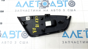 Rear right window lifter control trim Honda CRV 17-22 black