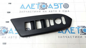 Front left window lifter control trim Honda CRV 17-22 black