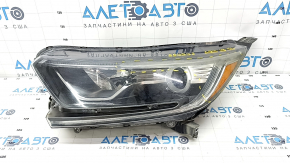 Headlight front left bare Honda CRV 17-22 halogen, broken fasteners, scratches