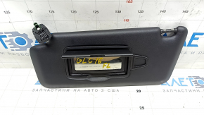 Left visor Mercedes GLC 16-22 black, without hook