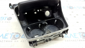 Mercedes GLC 16-19 center console pocket box in ebony, with cup holders